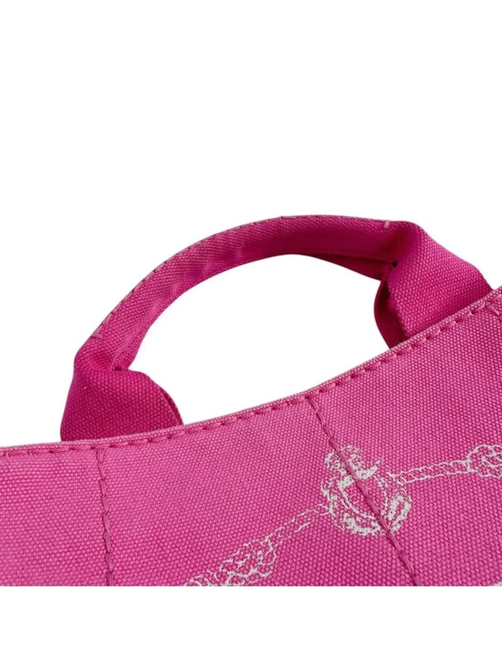 Prada Canvas Tote Canapa Pink